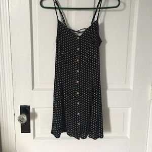 Polka dot corset tie dress